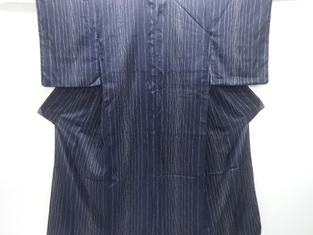 大正ロマン　変わり縞織出しお召着物